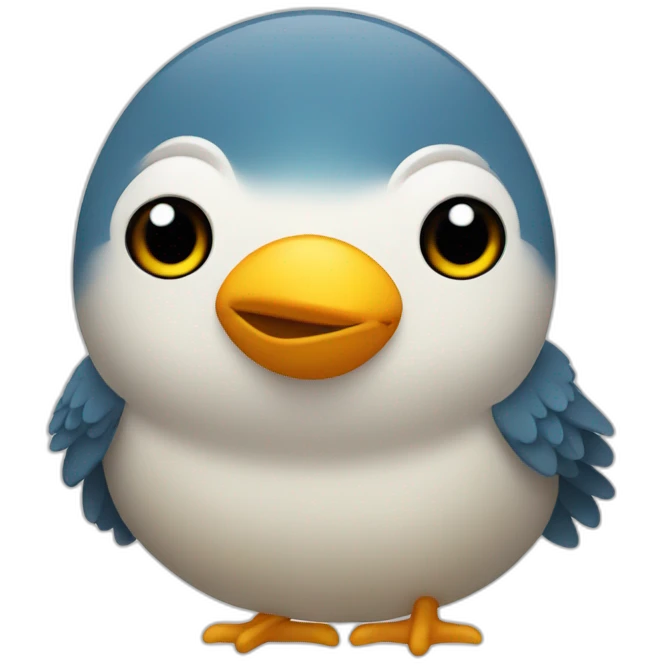 bird mascot with closed eyes emoji