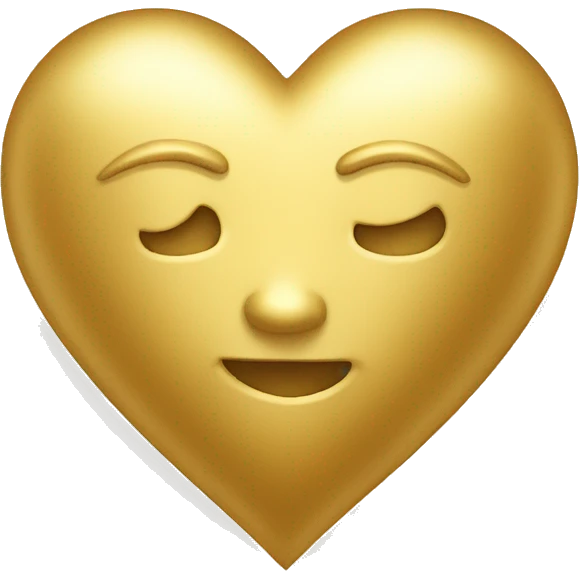 Golden heart emoji
