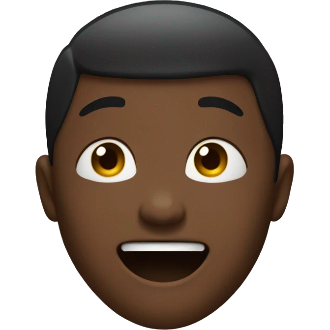 crying laughing face with ebony complexion  emoji
