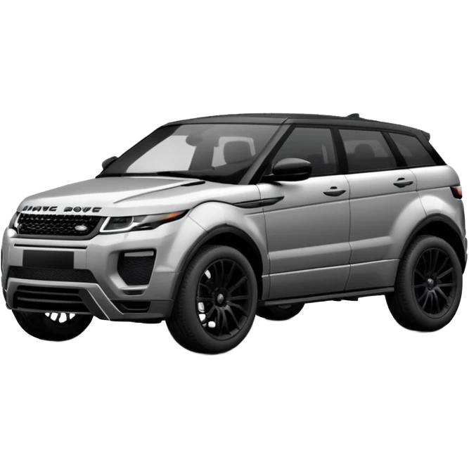 2024 black LandRover evoque with black rims, black trim and black interior  emoji