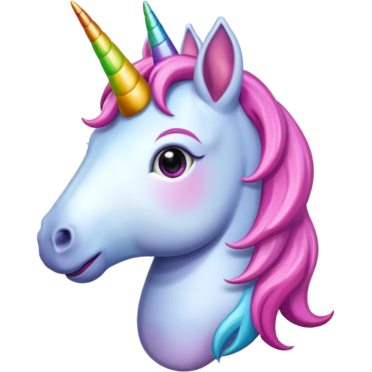 happy unicorn emoji