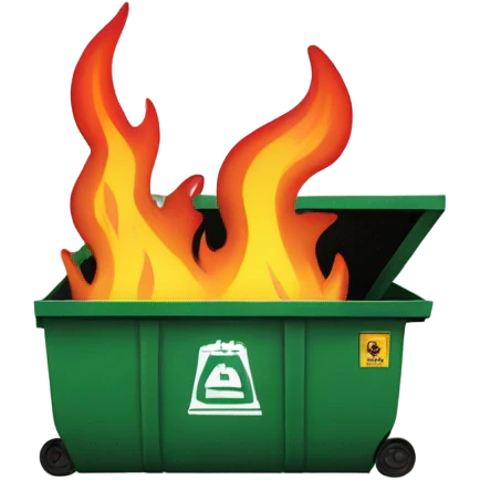 Dumpster fire  emoji