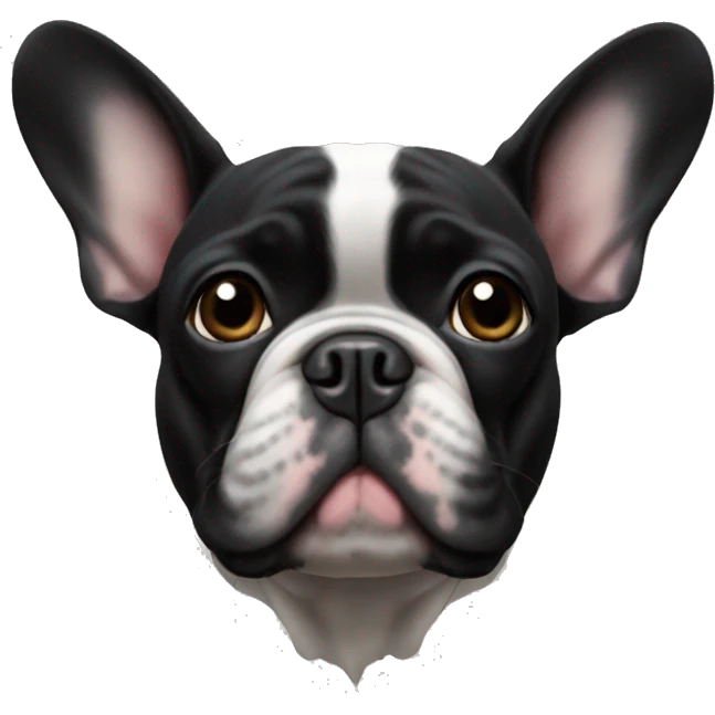 black French bulldog emoji