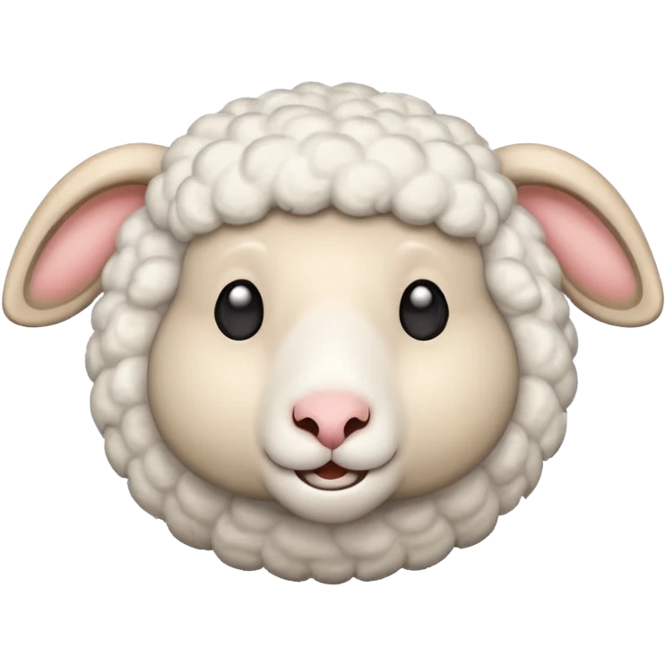 a sheep, emoji style emoji