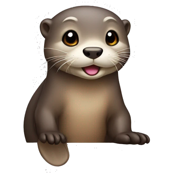 Cute otter emoji