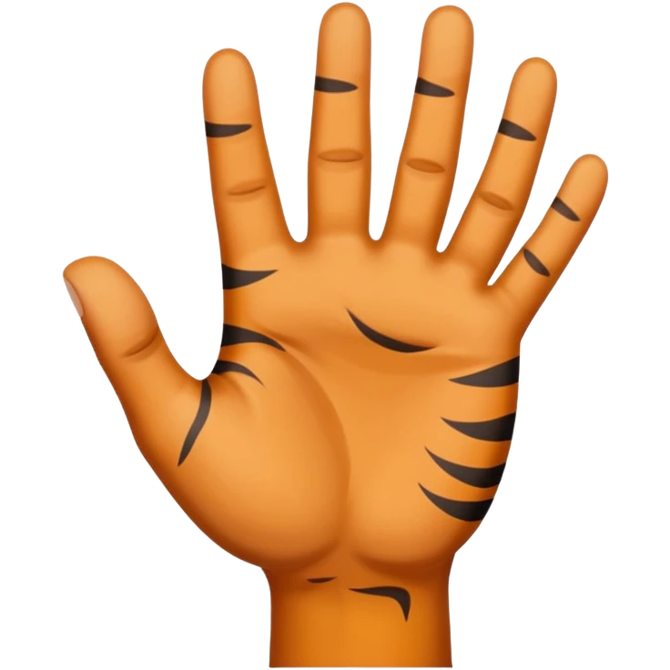 tiger hand sign emoji