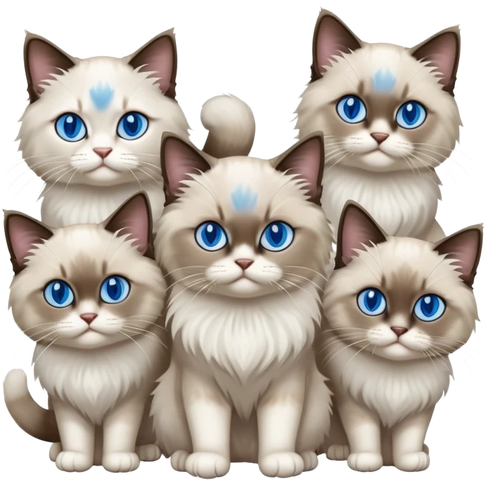 Ragdoll cat mafia street gang  emoji