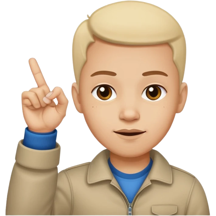 Yvl hand sign only 3 fingers up emoji