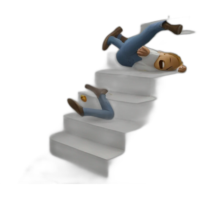 Joe bidem falling of a stair emoji