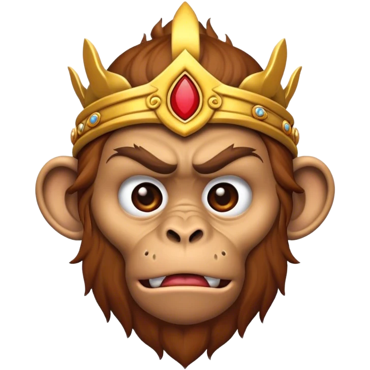 Disgusted monkey king  emoji