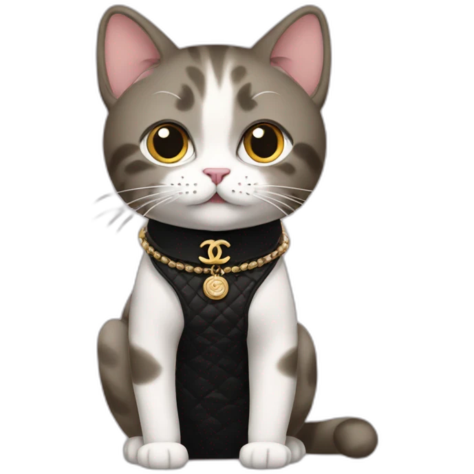 Chanel cat emoji