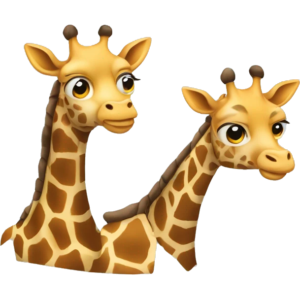 crea una girafa con brakets emoji