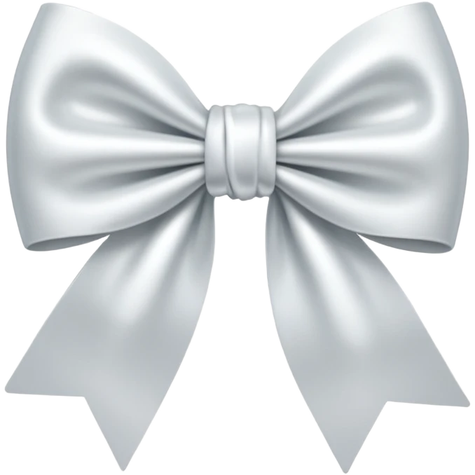 bow white emoji