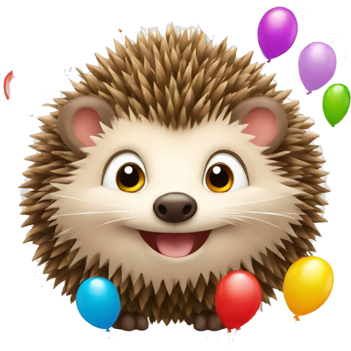 Happy Birthday hedgehog  emoji