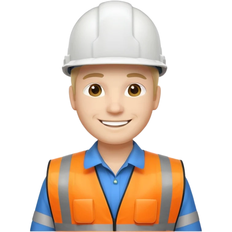 Engineer white helmet emoji