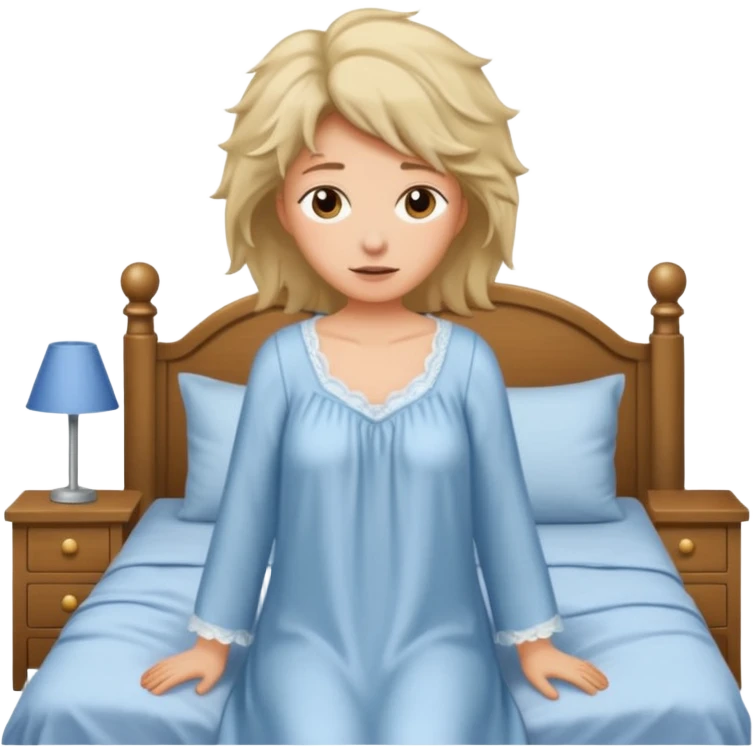 Mom getting up from bed  emoji