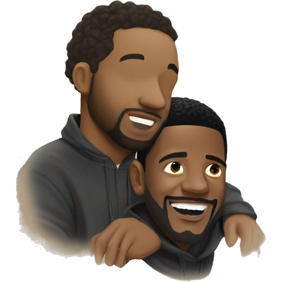 Drake and Kendrick Lamar loving each other emoji