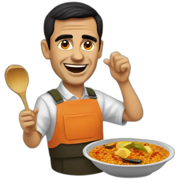 Pedro sánchez eat paella emoji