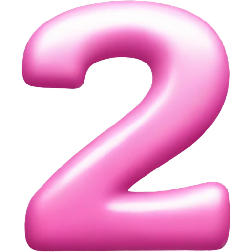 2023 pink numbers emoji