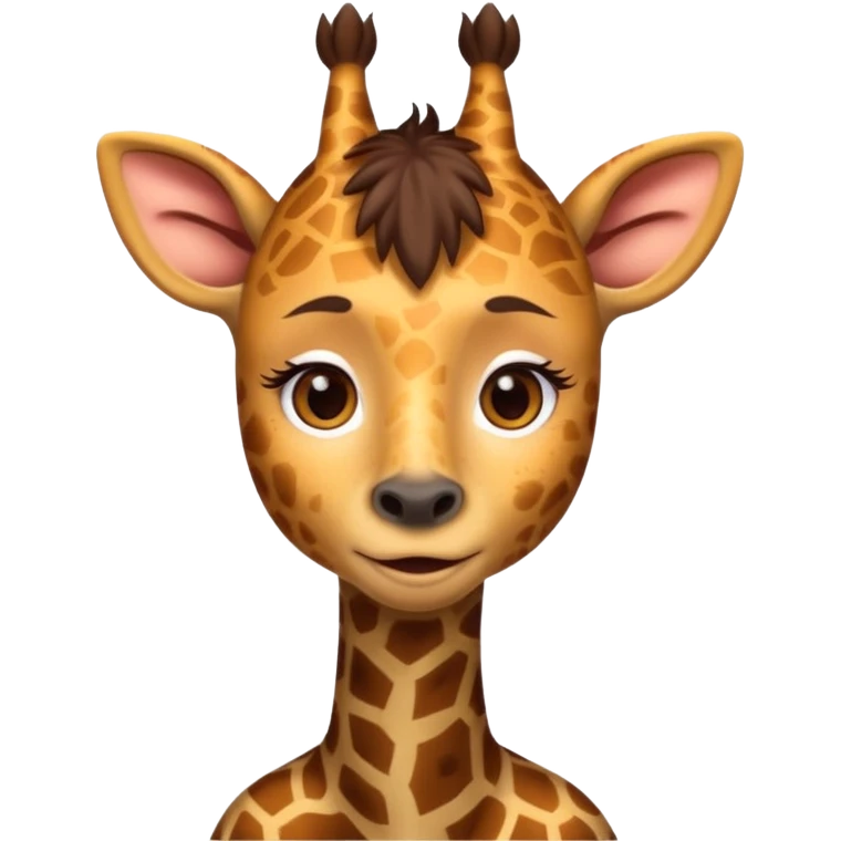 Woman with a neck like giraffe  emoji