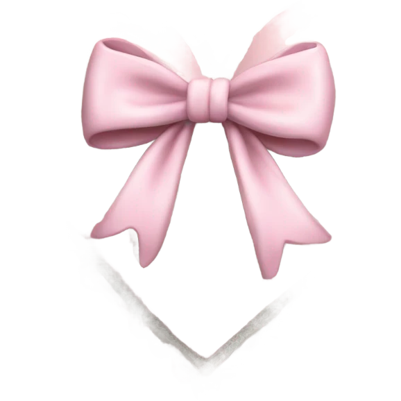 highly detailed rococo Pastel pink heart with white bow with lace and frills  emoji