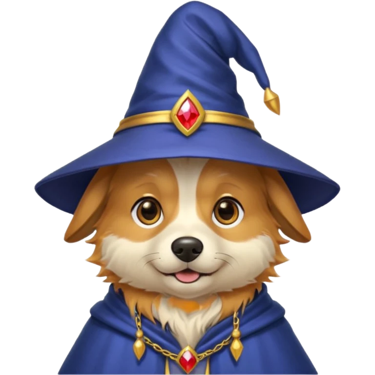 Dog wizard emoji