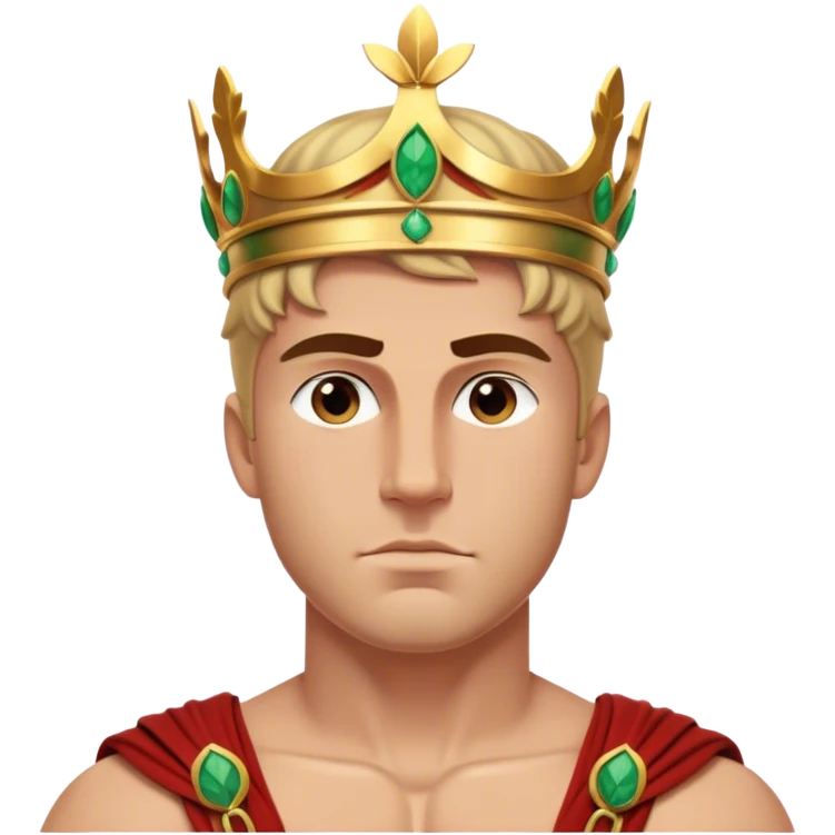 Cinematic Realistic Hercules Portrait, depicted with lifelike, sun-kissed skin and a robust, muscular physique that radiates both power and gentle nobility. His intense, kind eyes and regal expression are complemented by classical Greek attire and a laurel crown, rendered under dynamic lighting that highlights every chiseled detail. emoji