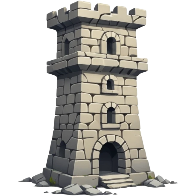 Ruined war tower emoji