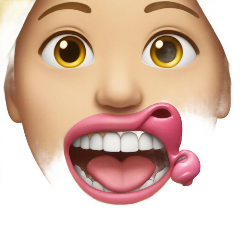 biting on pinky emoji emoji