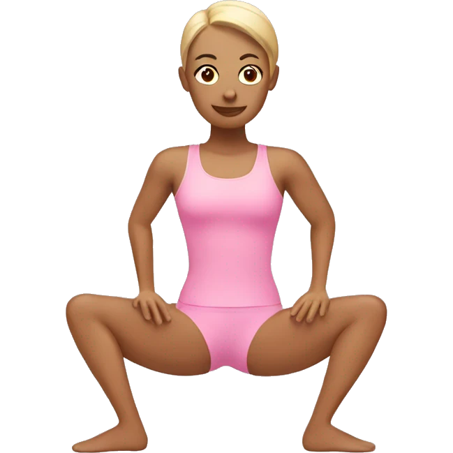 Pilates pink emoji