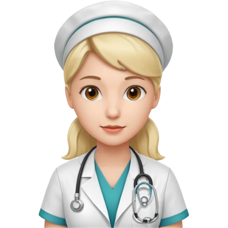 young woman nurse emoji