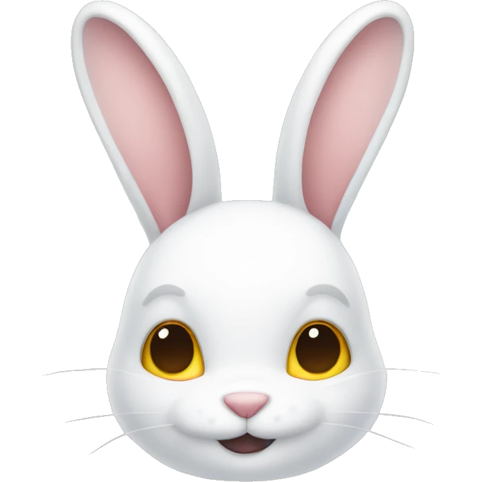 full white rabbit emoji