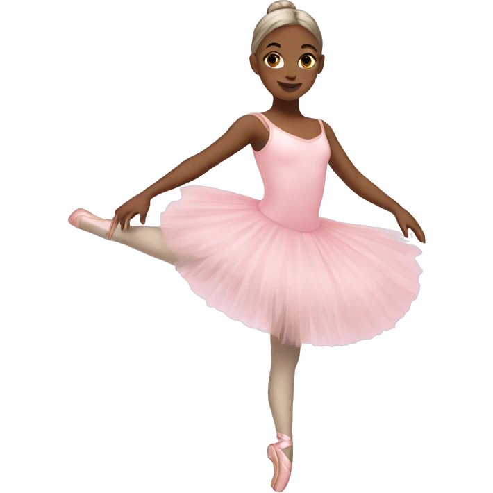 pastel pink ballerina emoji