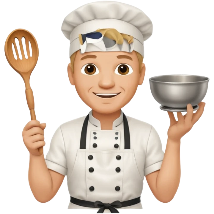 gordon ramsay chef holding whisk and bowl emoji