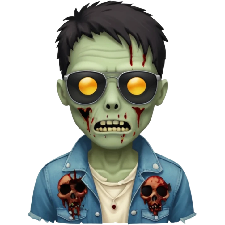 zombie with black sunglasses emoji