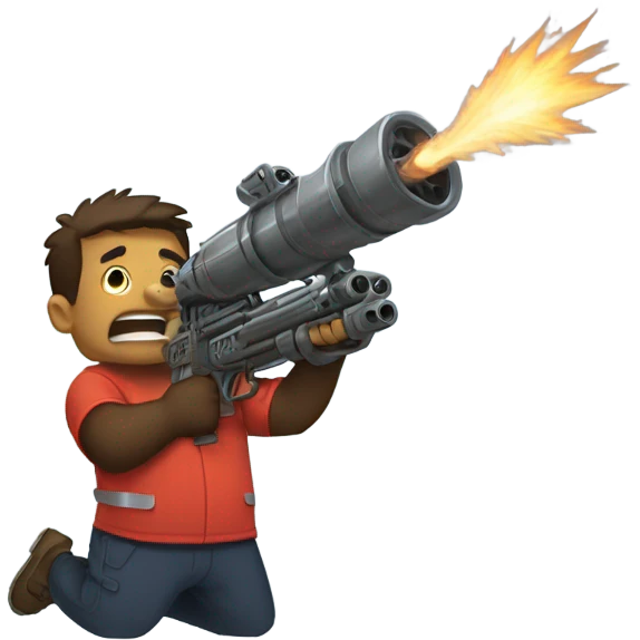 oso con minigun emoji
