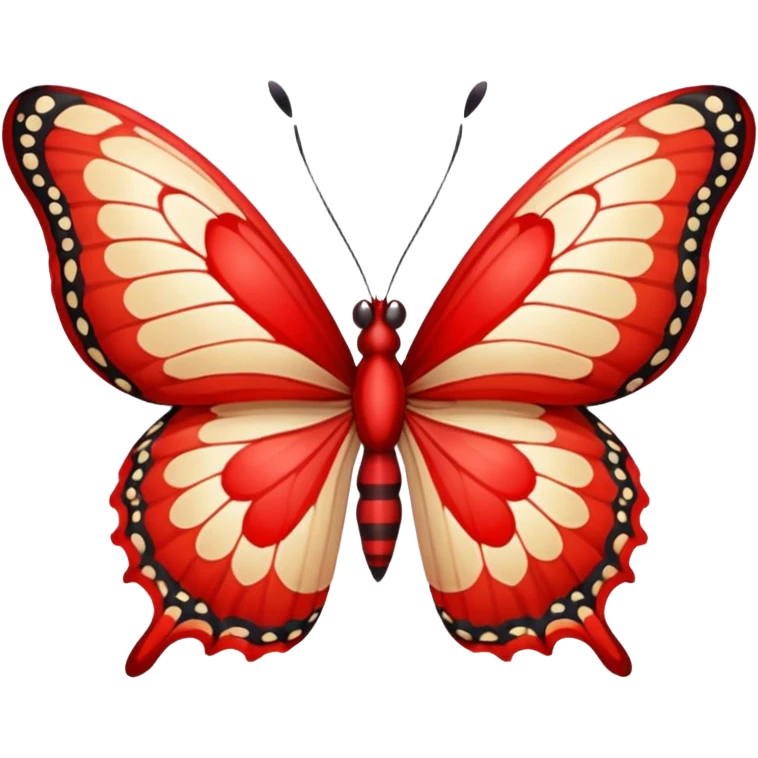 Butterfly red emoji