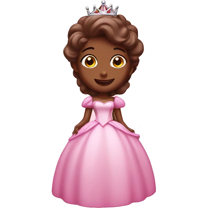 Pink princess chocolate emoji