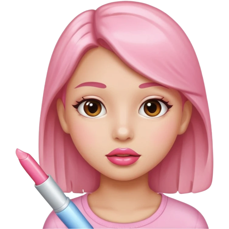 lip gloss kid emoji