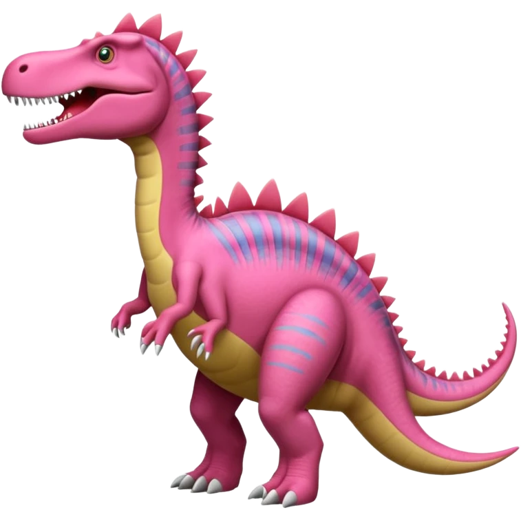 Pink spinosaurus emoji