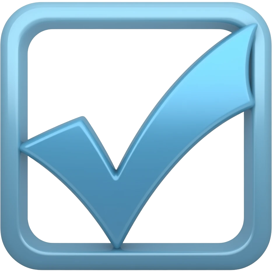 Mavi tık emojisi emoji