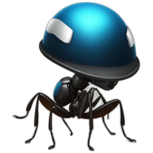 ant with police helmet emoji