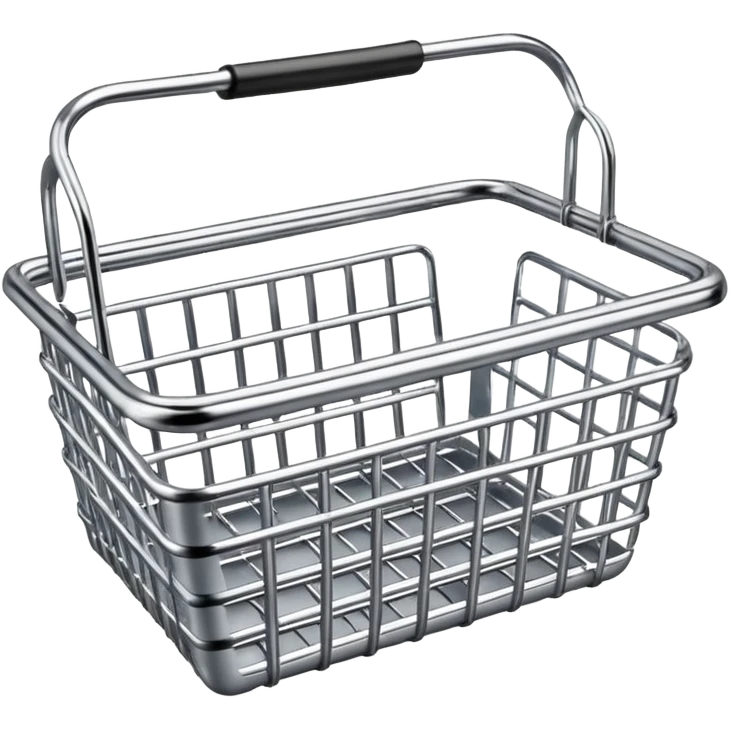 METAL SHOPPING BASKET emoji