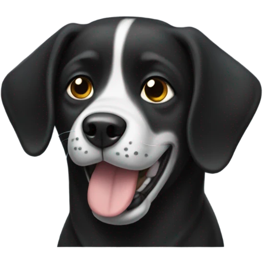 perro negro emoji