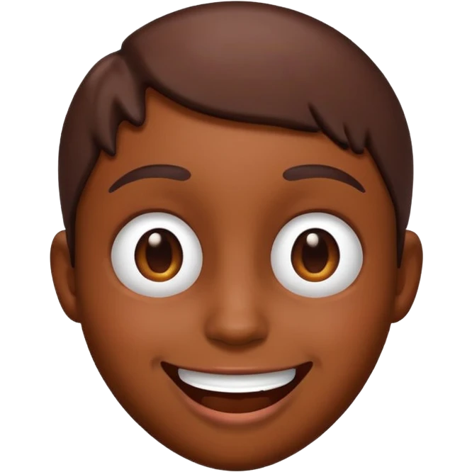 Emoji with chocolate on face emoji