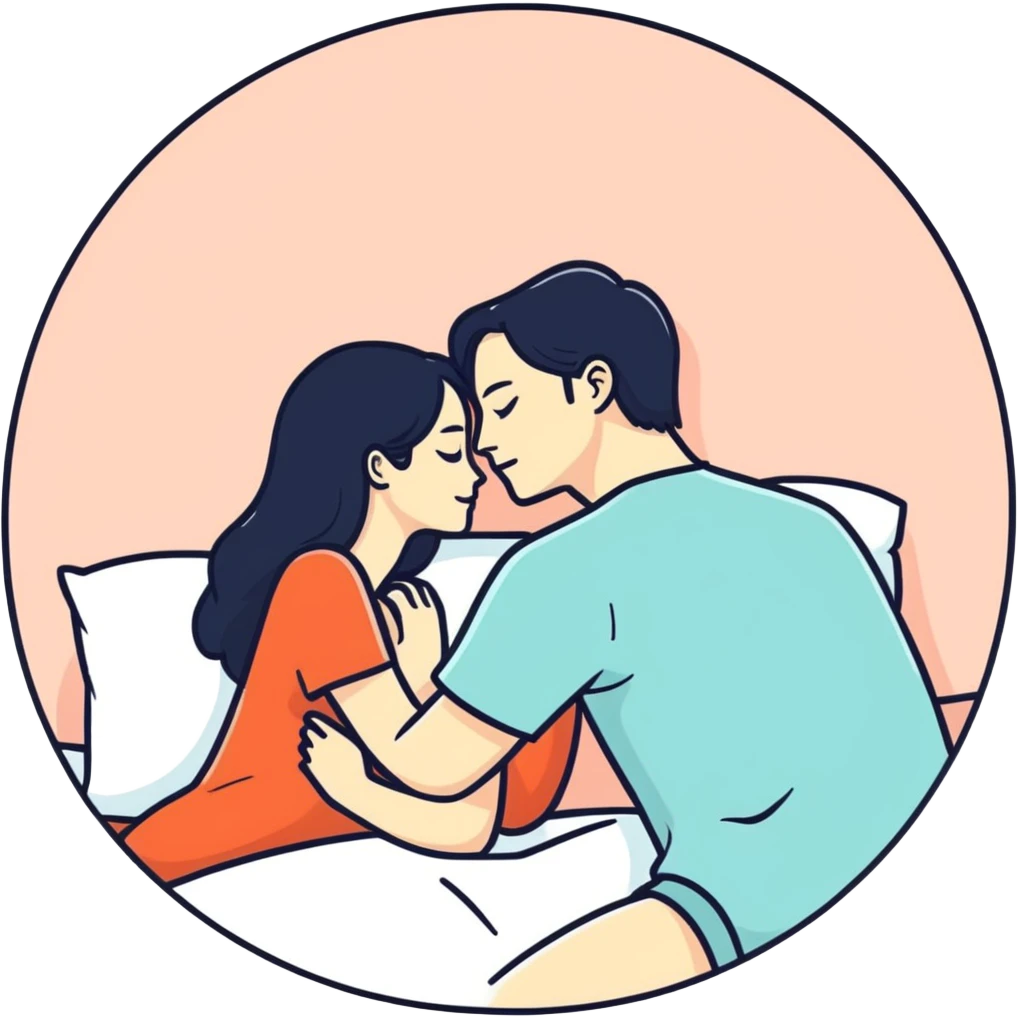 Intimate moment between lovers sfw emoji