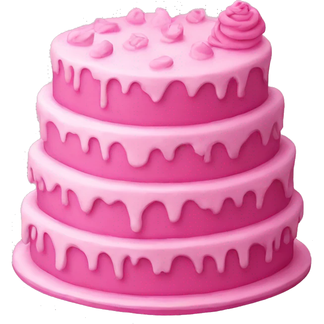 Pink cake emoji