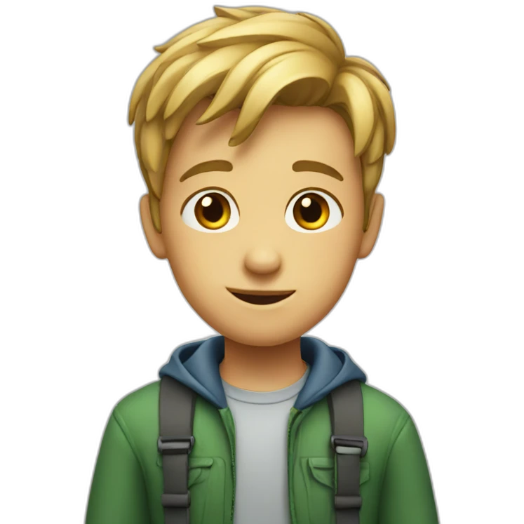Smart boy emoji