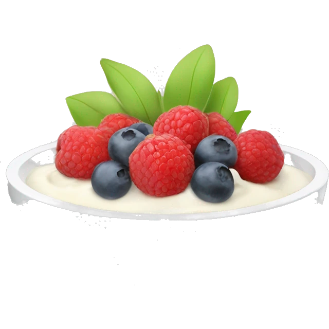 Fruit yoghurt bowl emoji