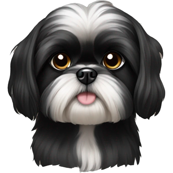 Black ShihTzu emoji